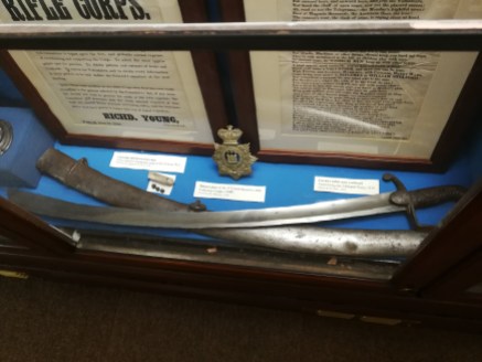 cutlass used at Littleport riot, Wisbech Museum.